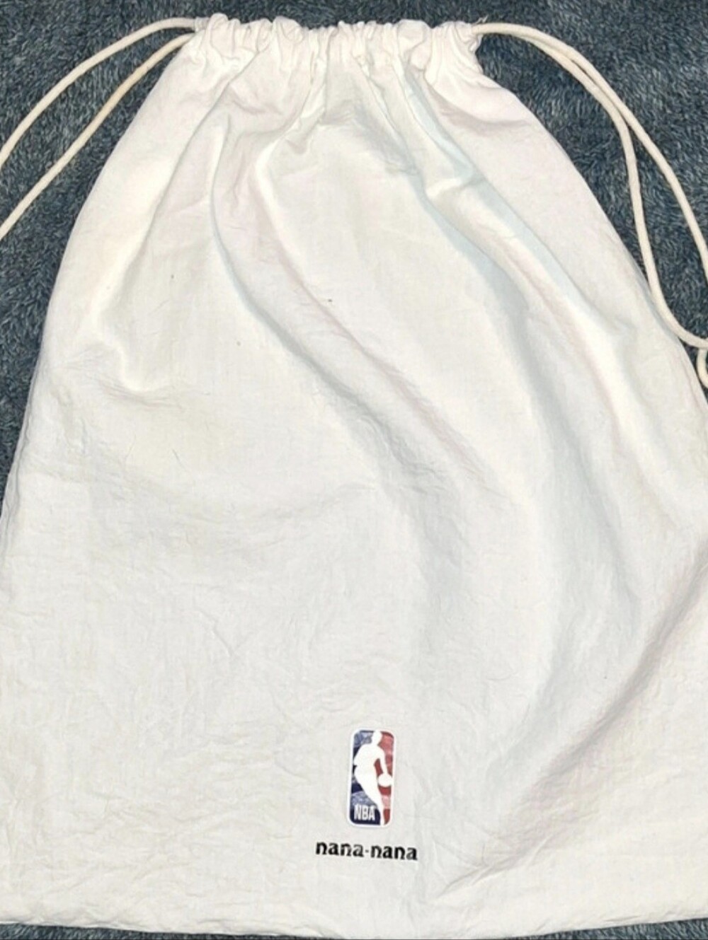 Limited Edition nana-nana NBA Drawstring Dust Bag - White